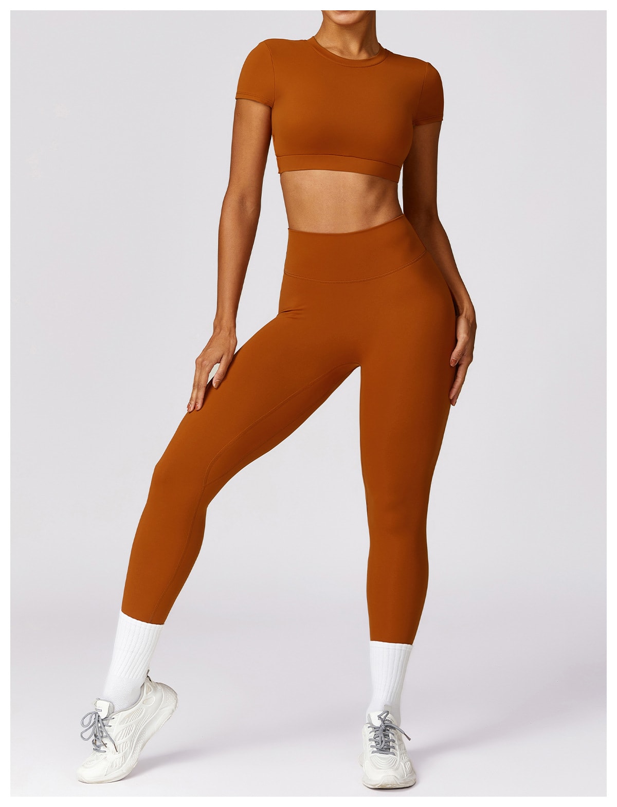 Women's Brushed Back Skinny Running Sports Outerwear Quick-drying Workout Clothes Suit view 18