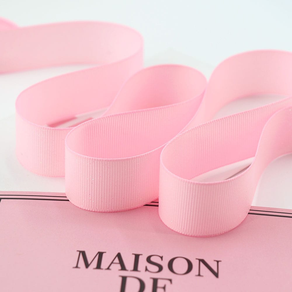 Sprinkle Colorful Glittering Powder Scene Decoration Gift Packaging Ribbed Band Silk Ribbon Webbing view 28
