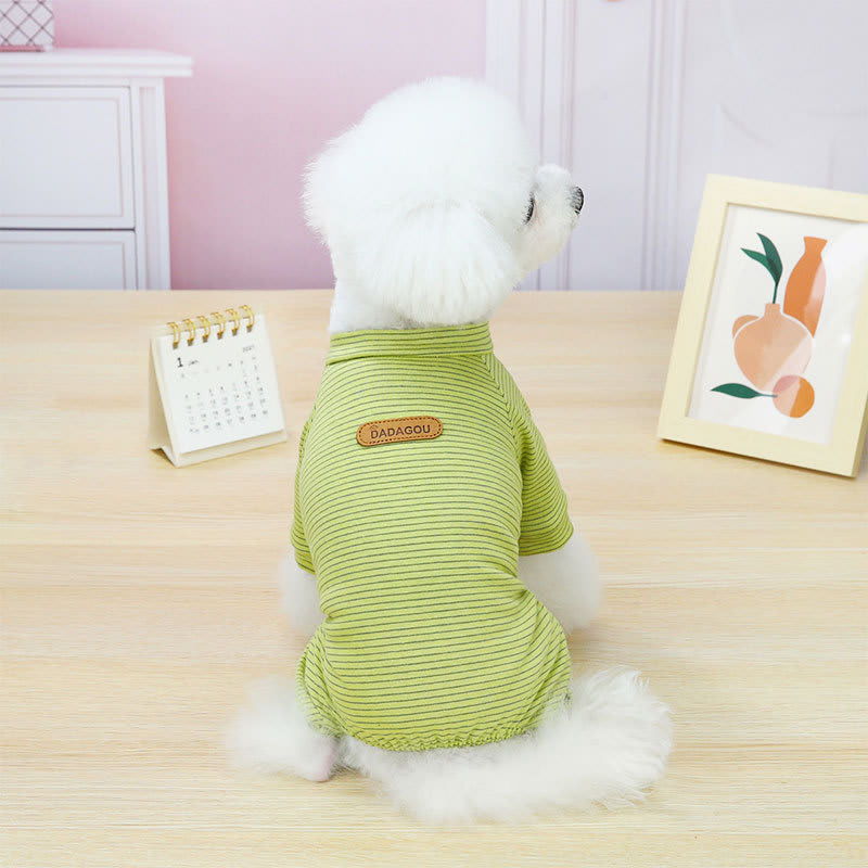 Thin VIP Bichon Small Dog Cat Homewear Pajamas view 4