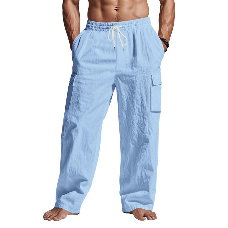 Multi-pocket Loose Casual Trend Wide-leg Pants view 9