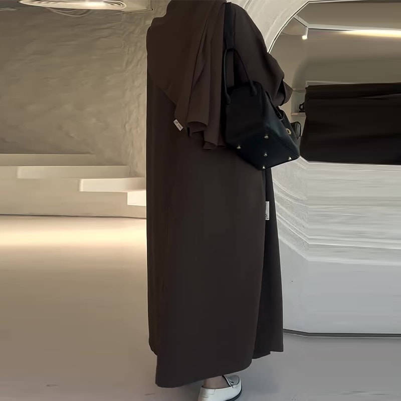 Solid Color Simple Style Loose Versatile Trench Coat Coat view 2