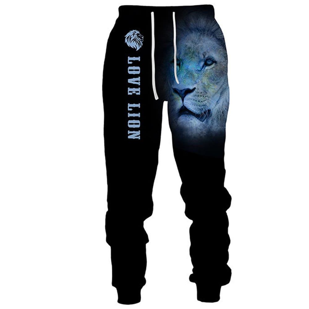Animal Pattern Ankle Banded Pants view 5