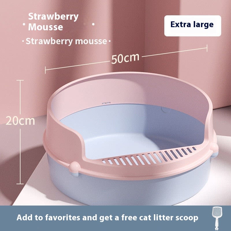 Anti-splash Semi Closed Litter Box view 7
