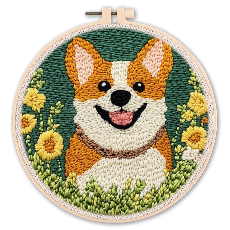 New Handmade Diy Poke Embroidery Material Package Cross view 5