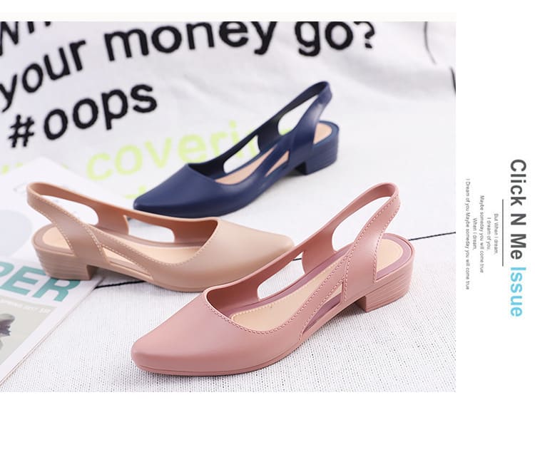 Fashion Casual Sandals Women's Low-cut Plastic Flat Sandals view 19