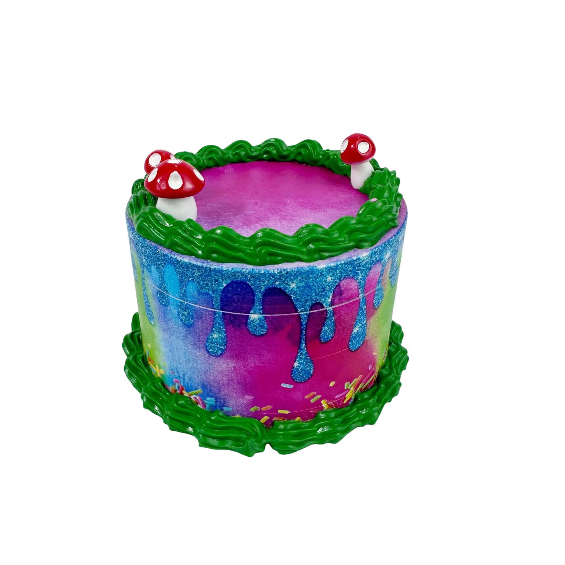 Zinc Alloy Birthday Cake Shape Smoke Eliminator Creative Household Tobacco Spice Grinder view 5