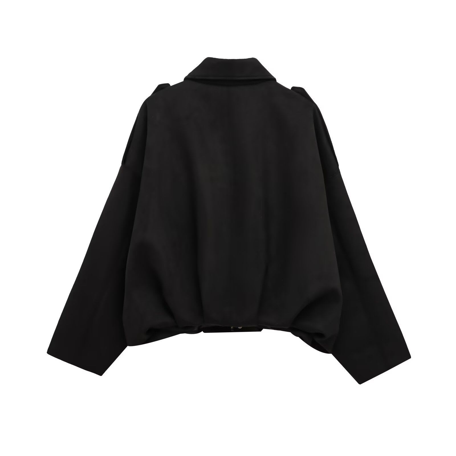 Faux Suede Texture Pilot Jacket - Men's Casual Zip Up Coat with Soft Touch Finish for Daily Wear view 9