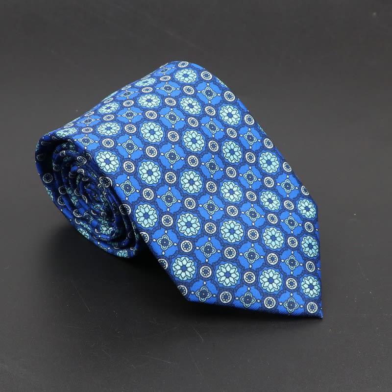 Super Soft Bohemian Silk Ties Men's Fashion 75mm Necktie view 59