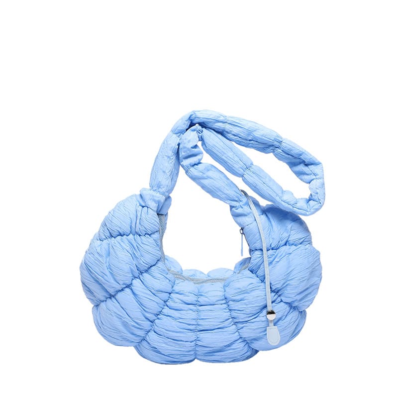 Crossbody Croissant Pleated Clouds Large Capacity Shoulder Bag view 7