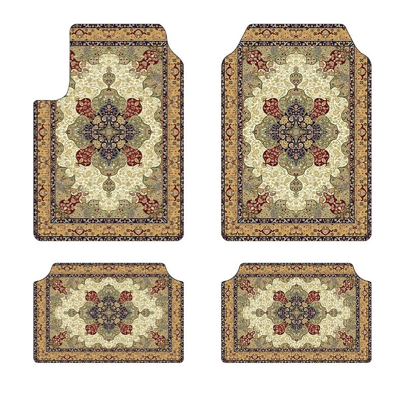 Bohemian Style Foot Mat Household Stain-resistant Non-slip Four-piece Set view 8