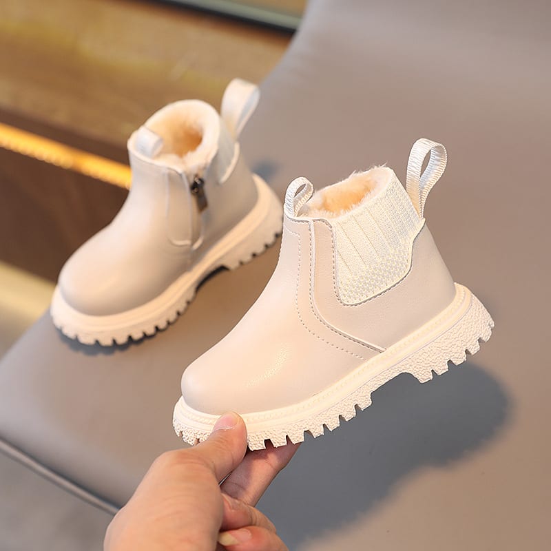Winter Fleece-lined Children's Fashion British Booties view 2