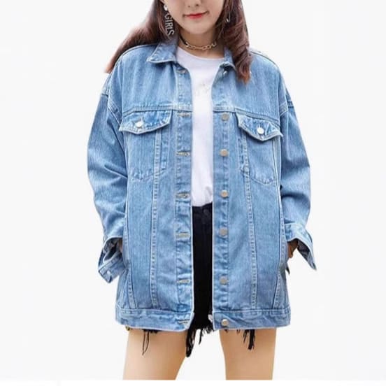 Baggy Casual Jacket Long Sleeve Plus Size Top view 3