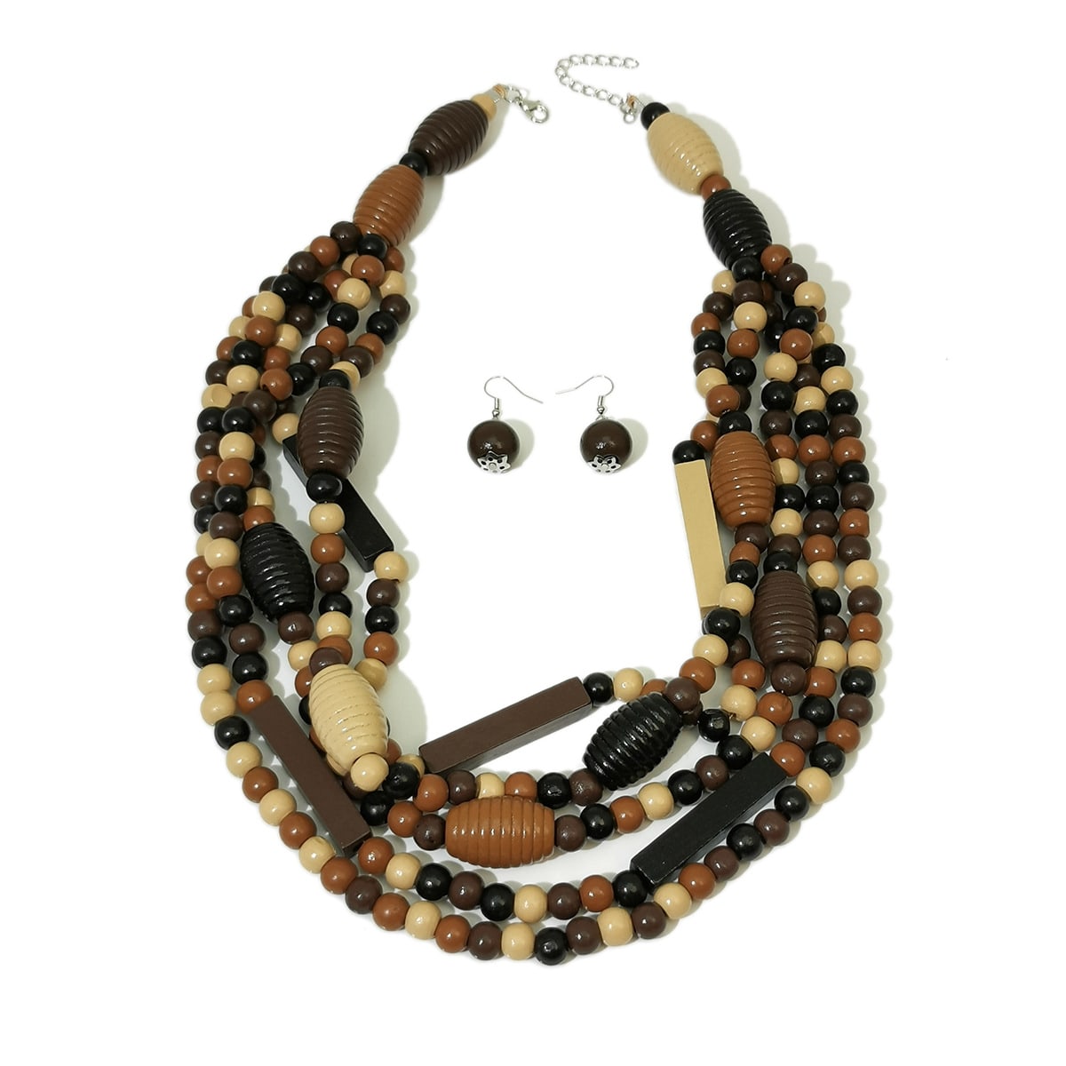 Women's Bohemian Multi-layer Beaded Long Necklace view 2