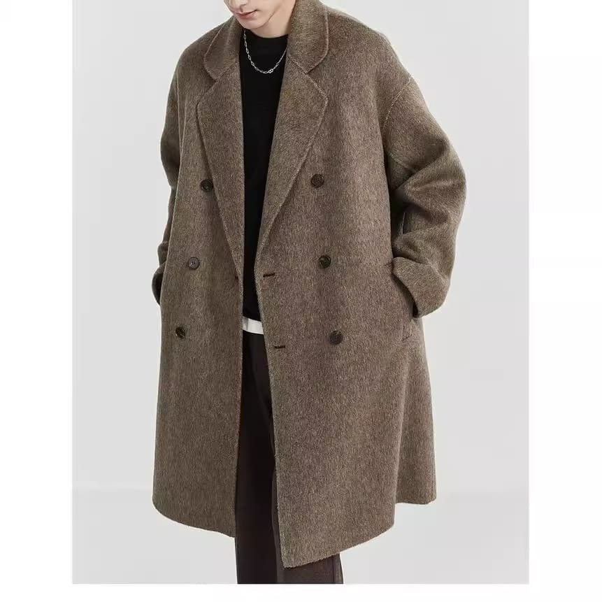 Double-sided Woolen Coat Men's Mid-length view 7