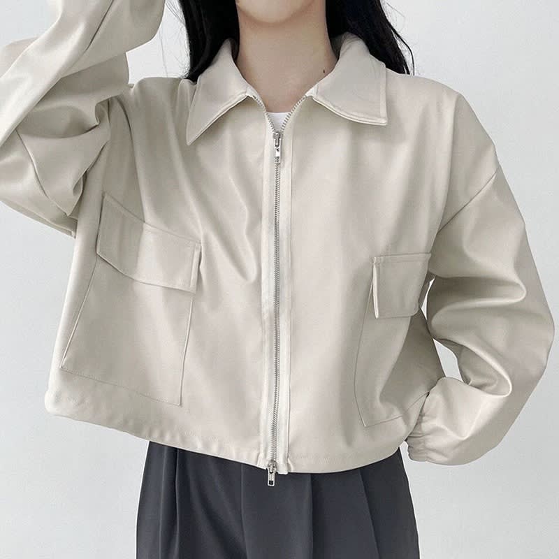 Versatile Long Sleeve Short Coat Women's Clothing view 6