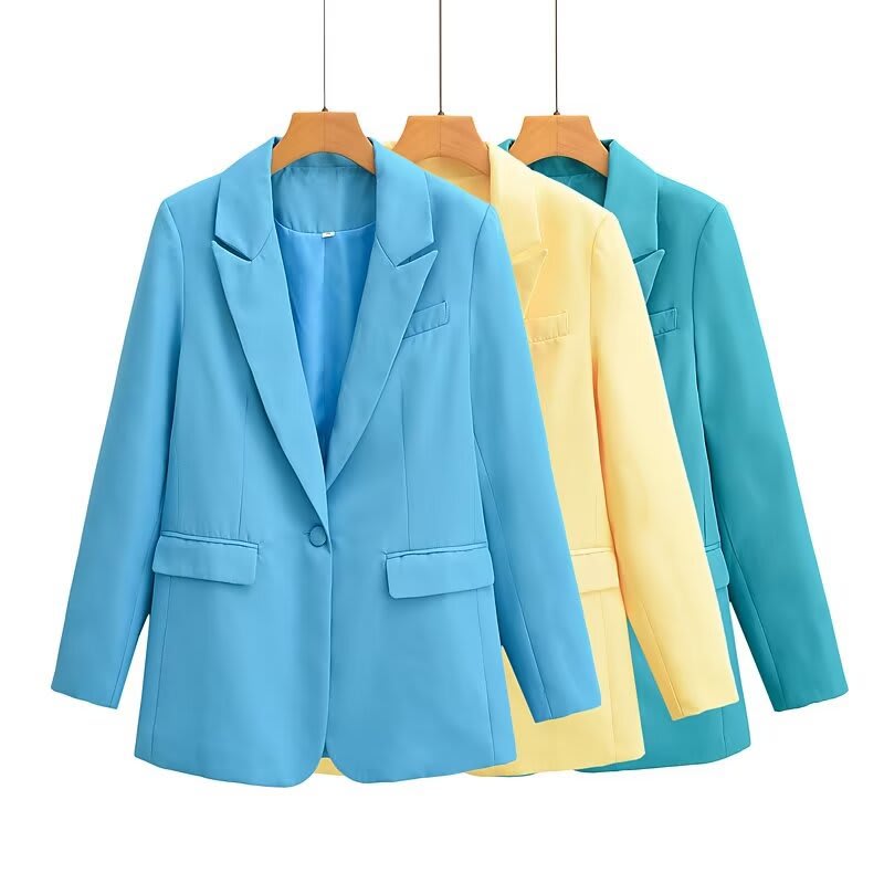 European And American Bag Buckle 3-color Suit Coat Suit view 4