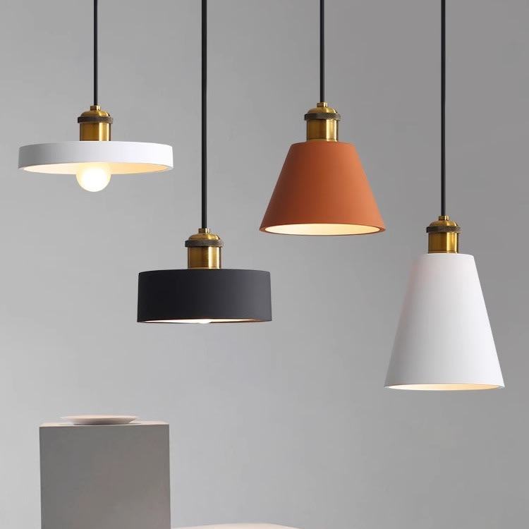 Simple Chandelier Dining Table Bar Lamp Bedroom Bedside Iron Droplight view 13