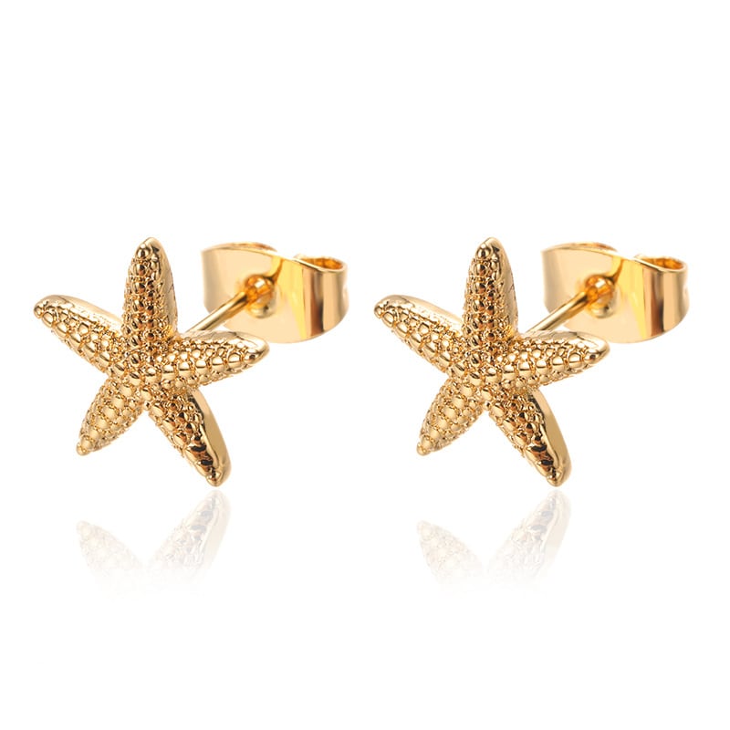 New Starfish Stud Earrings Women's All-matching Graceful view 11