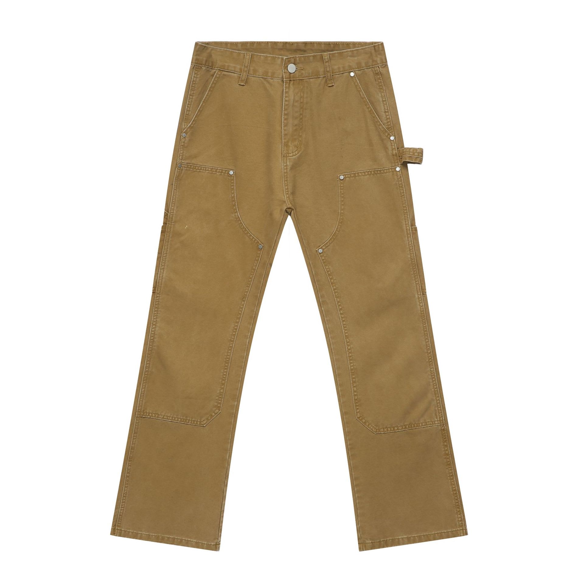 Retro Overalls Men's Loose Washed-out Casual Pants view 3