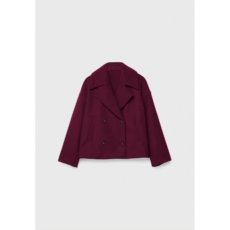 Ins Double-breasted Lapel Blazer Jacket Fashion Loose Woolen Short Coat Elegant Commuting Women's Clothing view 14