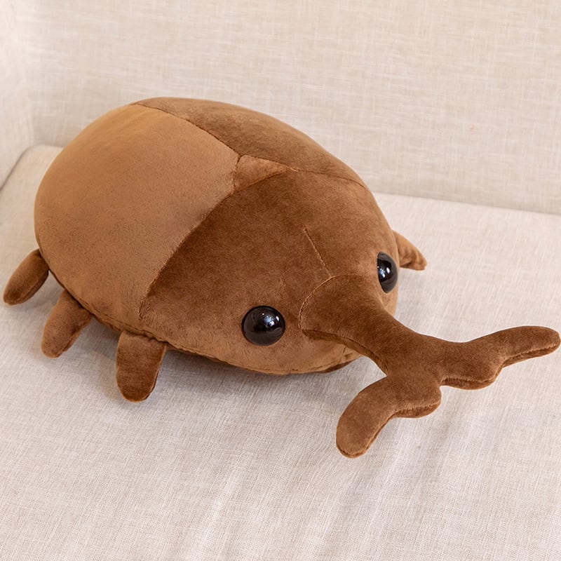 Insect Series Plush Toy Pillow Bug Japanese Rhinoceros Beetle Giraffe Shovel Large Doll view 5