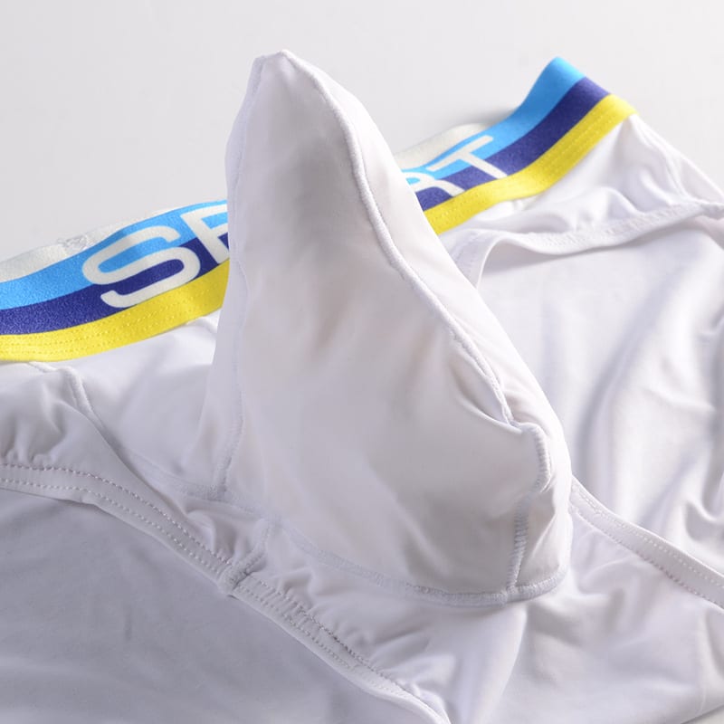 Sexy Three-dimensional Bullet Separation Bag Men's Underwear Panties Nylon Breathable Elastic Ice Silk Fabric view 14