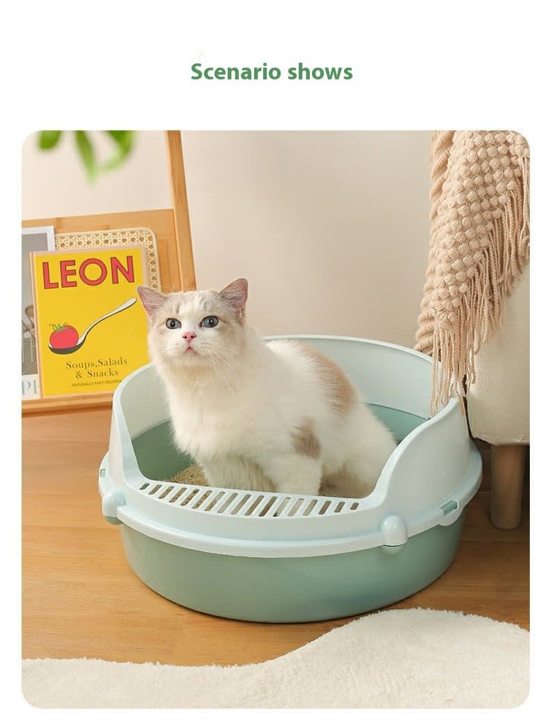 Anti-splash Semi Closed Litter Box view 22
