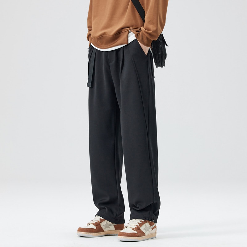 Knitted Beads Dopamine Multicolor Optional Straight Mopping Pants view 9