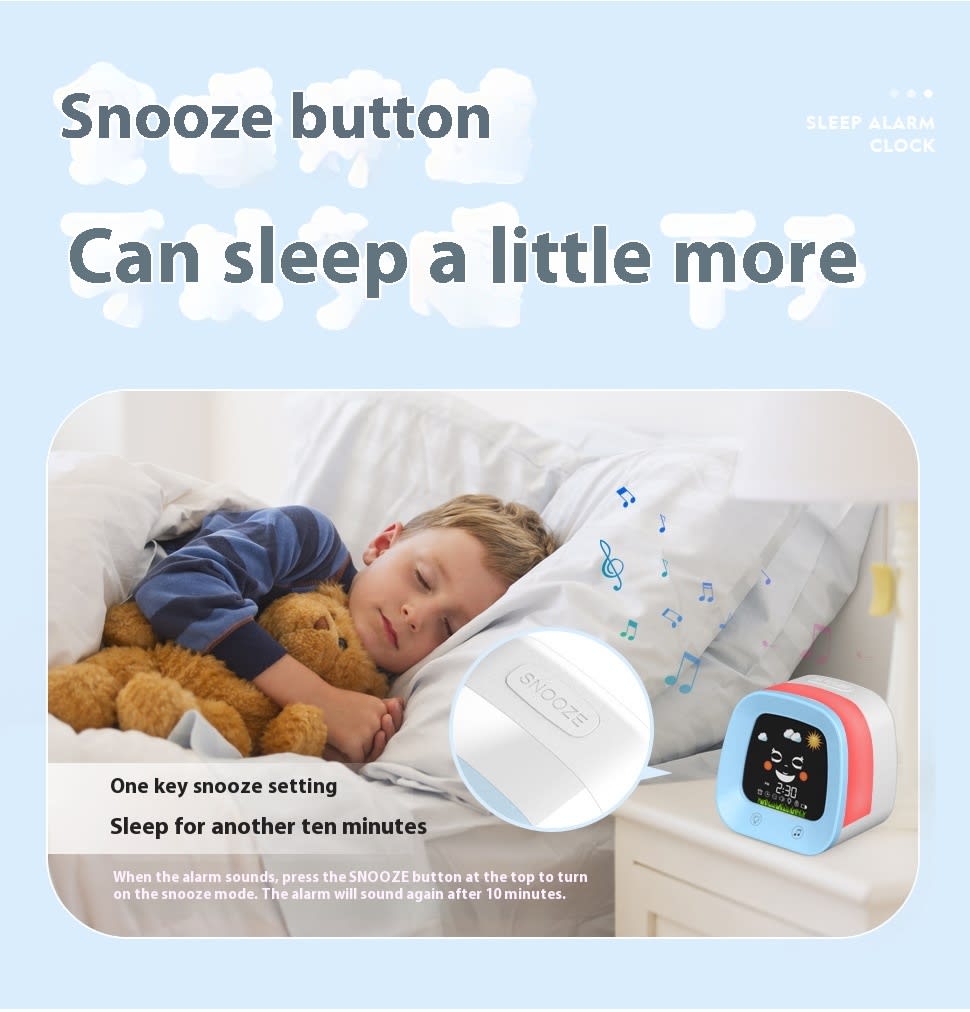Children's Music Alarm Student Mute Snooze Alarm Bedside Luminous Clock view 15