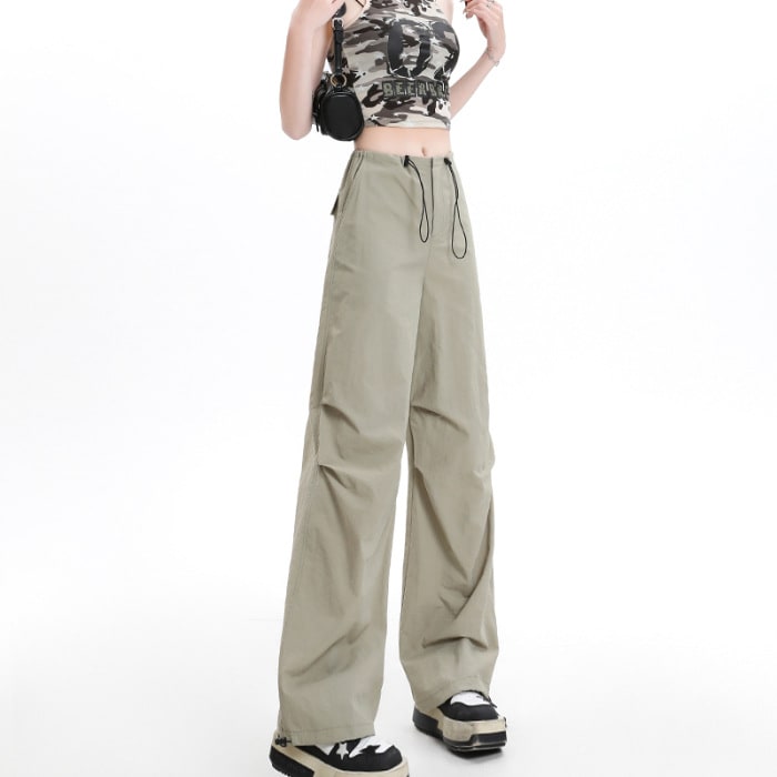 American Quick-drying Overalls Mopping Floor Wide Leg view 7