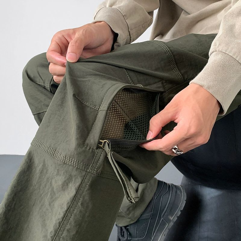 Men's Nylon Quick-drying Water-proof Machine Casual Trousers view 5