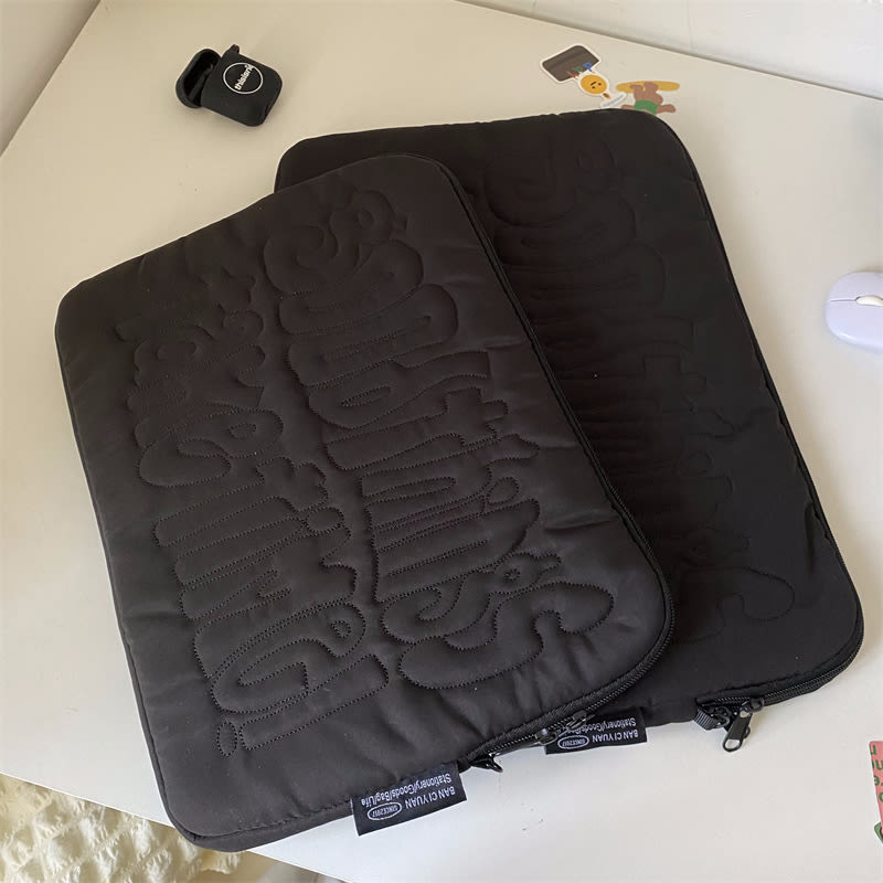 Embroidered Laptop Tablet Liner Storage Bag view 6