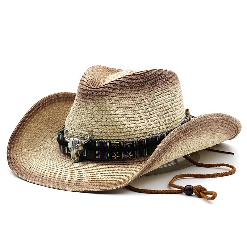 Denim Ethnic Style Straw Hat Men And Women Outdoor view 29