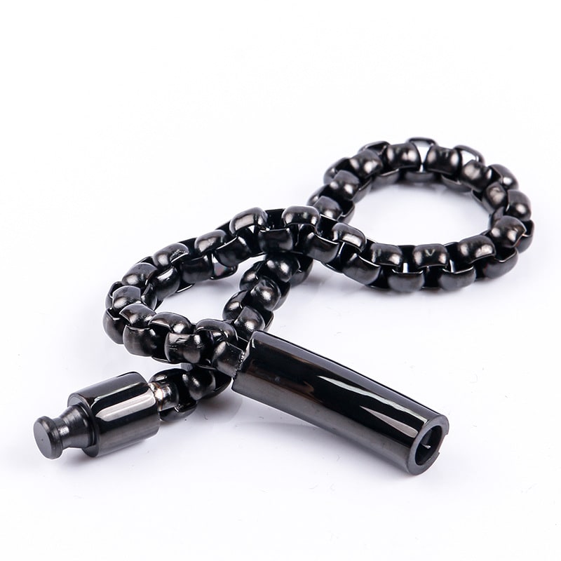 Titanium Steel Men's Stainless Steel Pearl Bracelet view 17