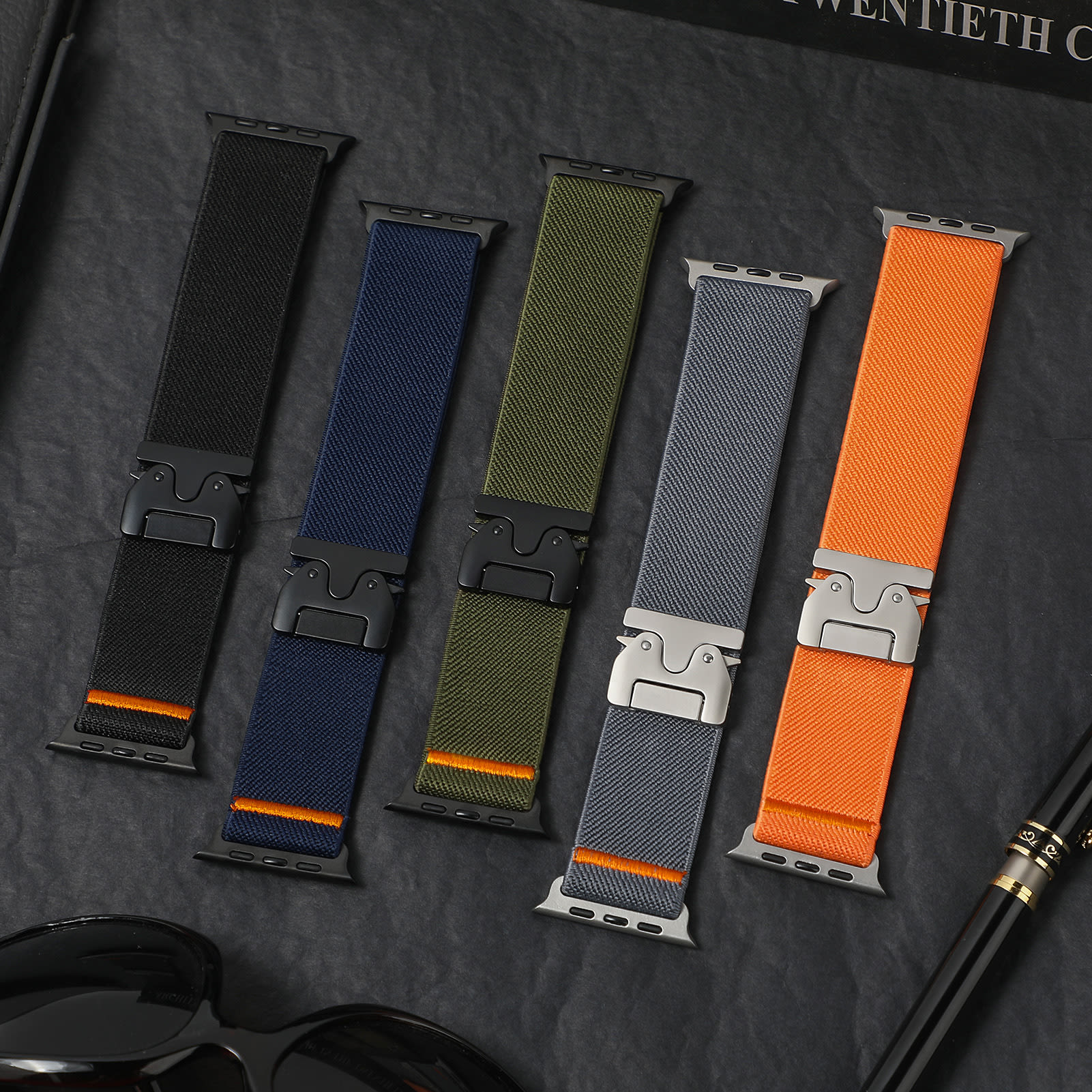 Creative Color Matching Stretch Nylon Watchband view 9
