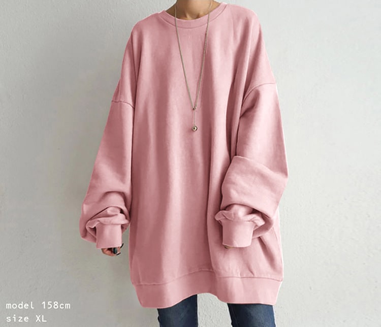 Women's Pullover Round Neck Loose Sweater view 30