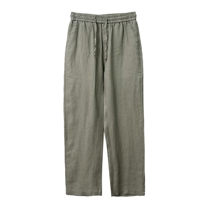 High-end Pure Asian Men's Four Seasons Fleece-lined Lycra Pants view 6