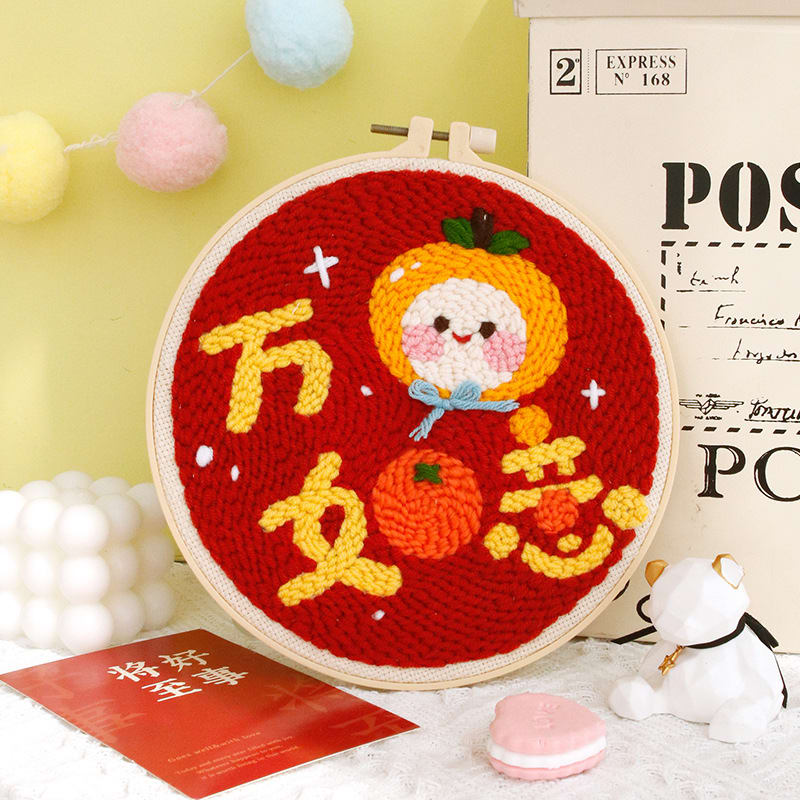 New Handmade Diy Poke Embroidery Material Package Cross view 2