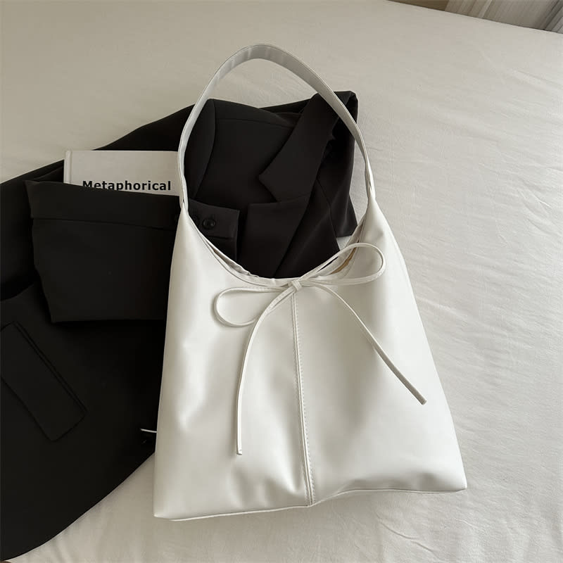 Fashionable Stylish Shoulder Texture Large Capacity Niche Design Bag view 2