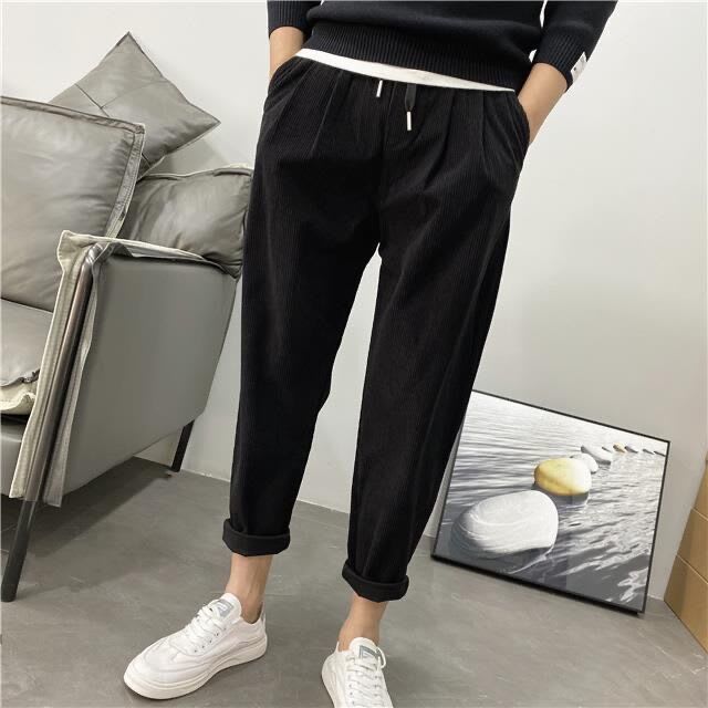 Loose Casual Men's Winter Corduroy Pants view 2