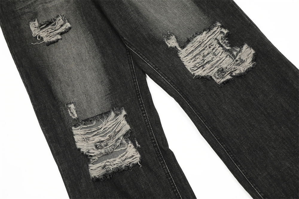 Heavy Industry Ripped Distressed Beggar Jeans view 12
