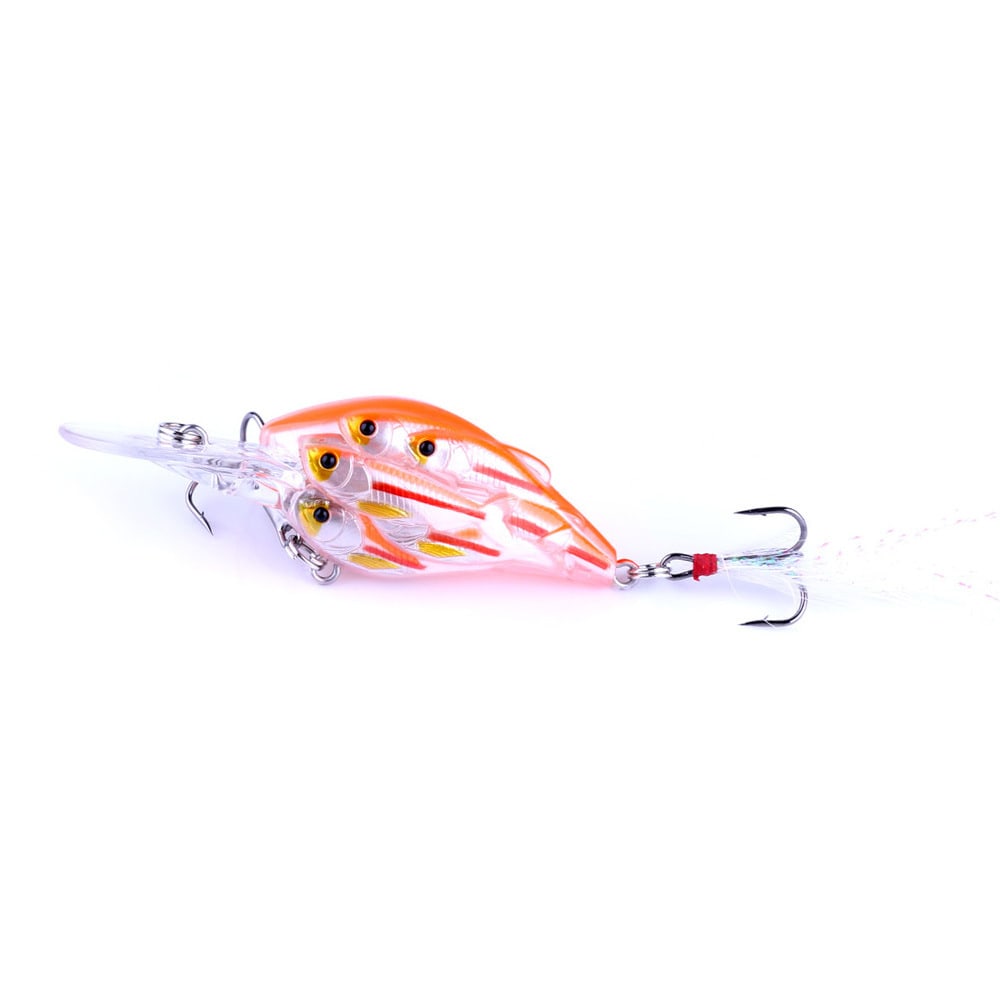 Fish Feather Hook Rock Lure Tossing Sea Fishing Floating Water Hard Bait view 10