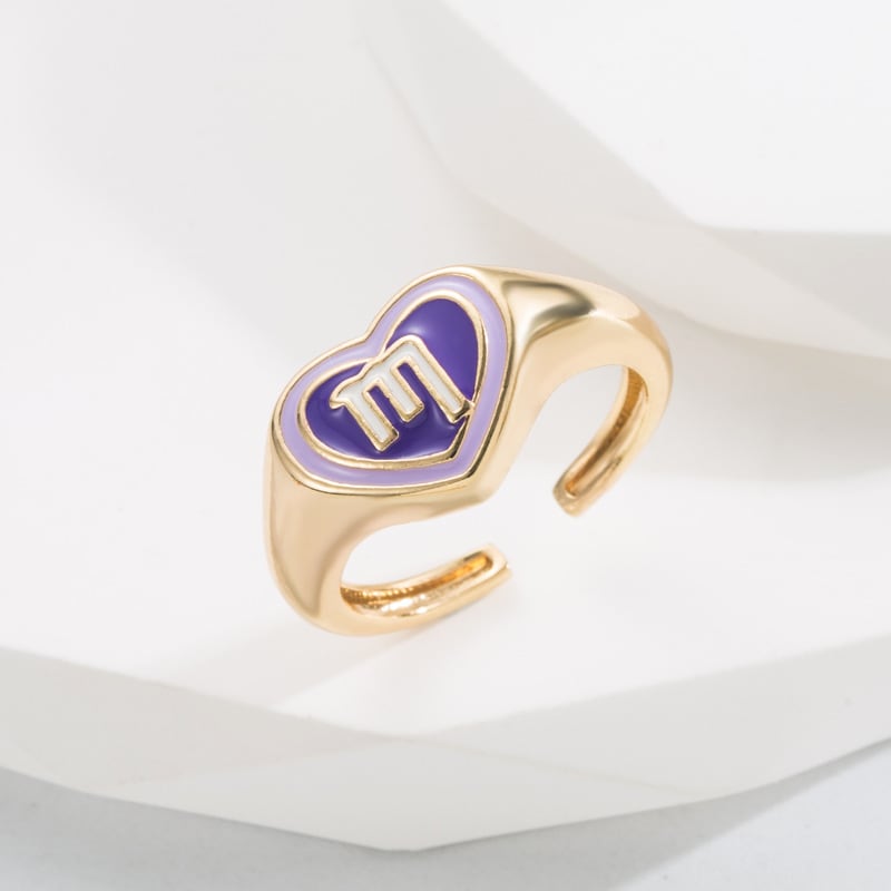 Trendy Copper Plating 18K Gold Dripping Ring Fashion view 7