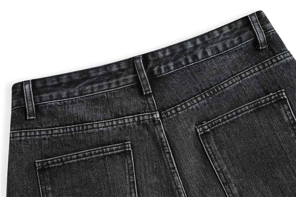 Retro Washing Water Denim Shorts Men view 15