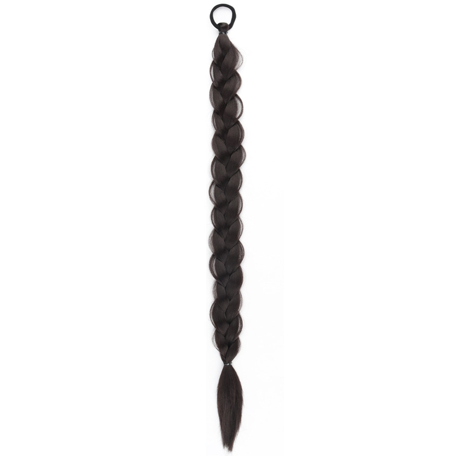 24-inch Women's Braid Hair Ring Horse Tail Strip Rubber Band Horse Tail view 11
