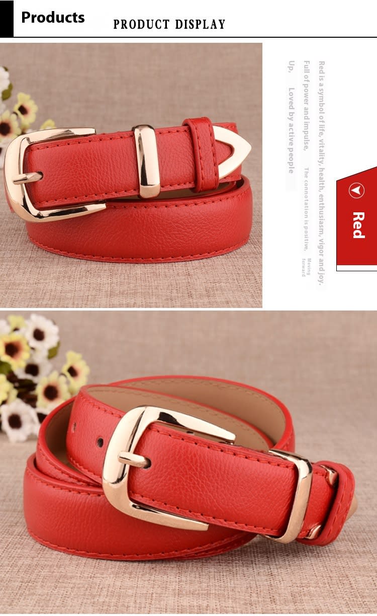 Women's Paint Alloy Buckle Pant Belt view 13