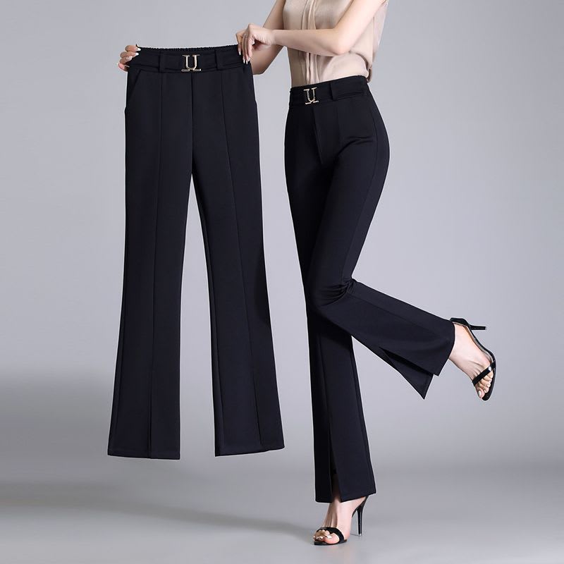 Women's Fashion High Waist Slimming Bell-bottom Pants view 4