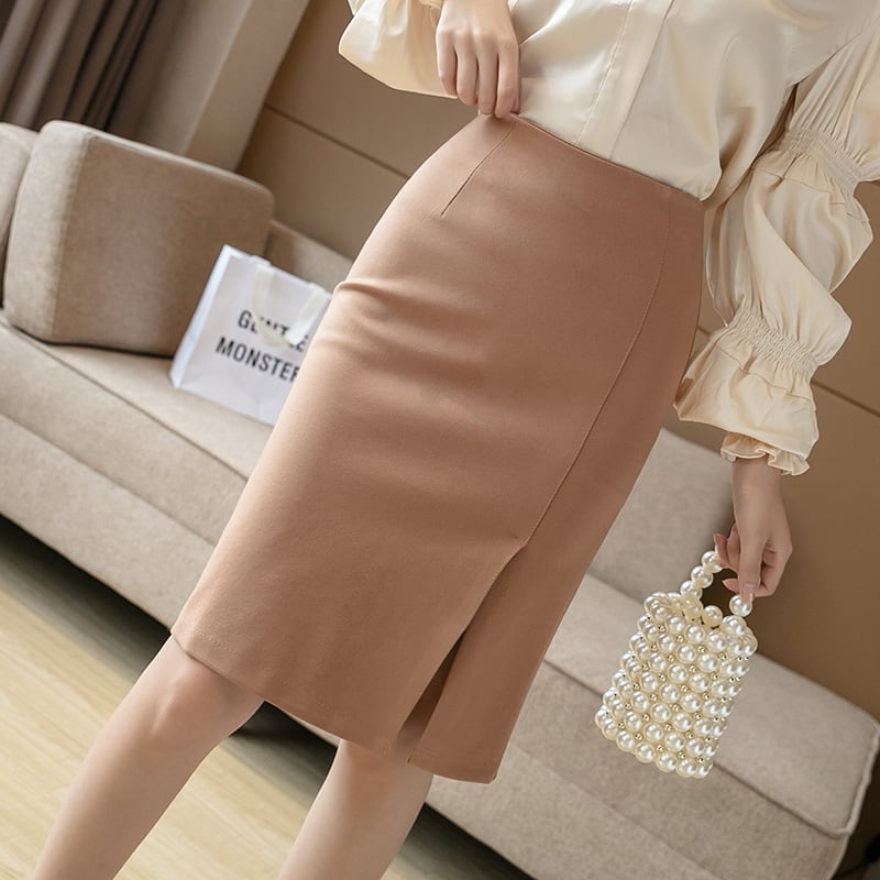 Versatile Stretch High Waist Sexy Slimming Hip Skirt view 8