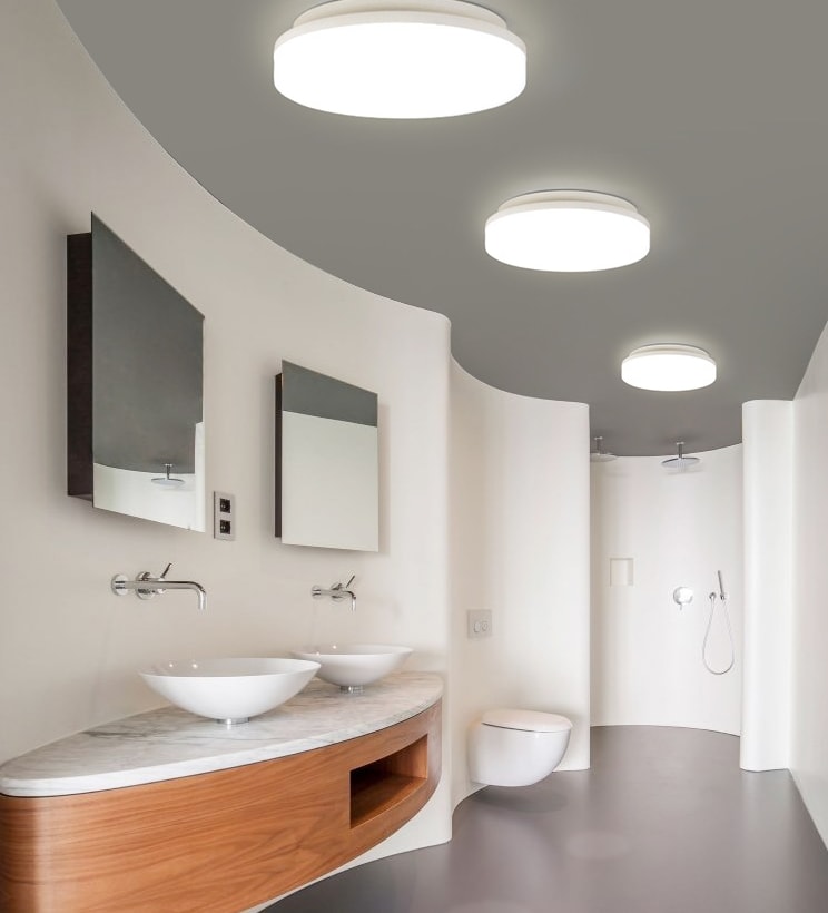 ED Three Proof Ceiling Light Square Circular Aisle view 9