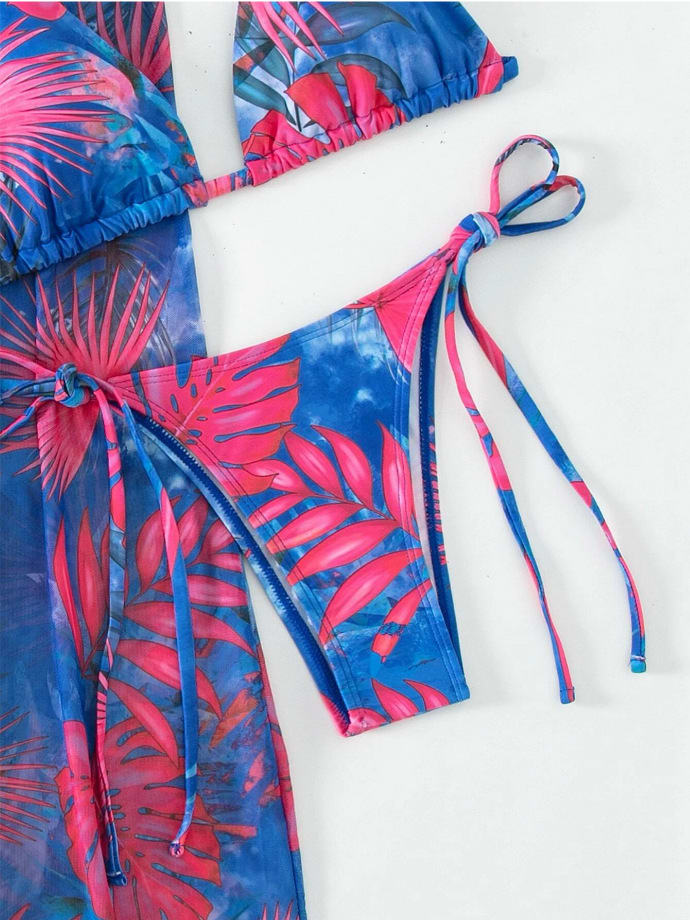 Split Long Sleeve Ins Blouse Banded Bikini view 31